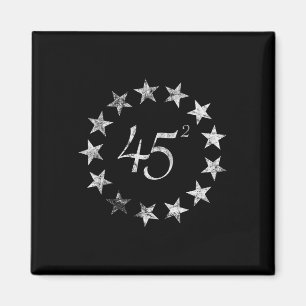 Squared Trump Betsy Ross Flagga 2020, andra termen Magnet