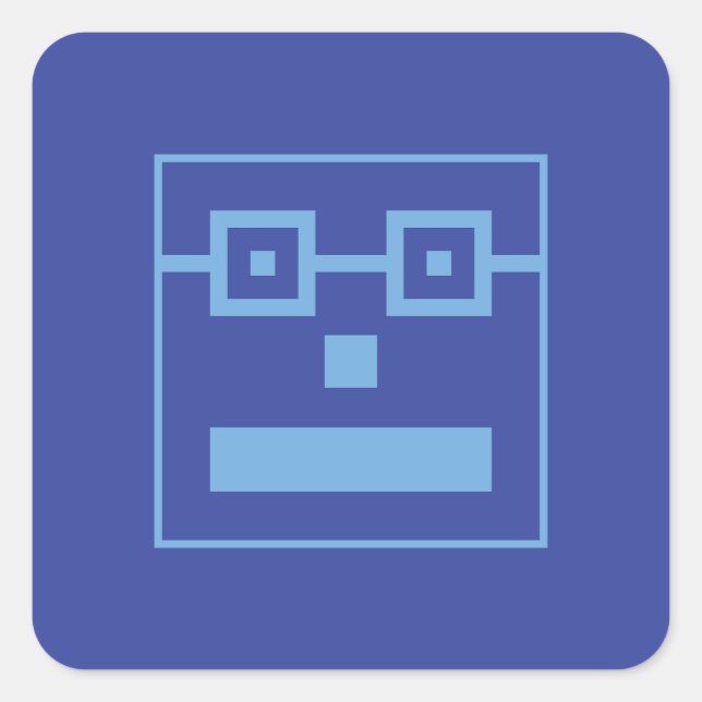 Squarely Sticker Fyrkantigt Klistermärke (Framsida)