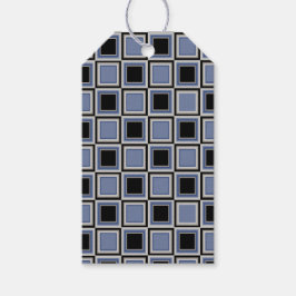 Squares pattern presentetikett