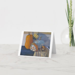 "Squash Harvest" - Thanksgiving Art Card Helgkort