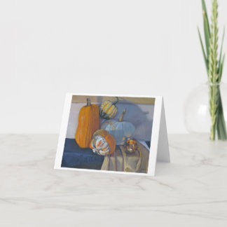 "Squash Harvest" - Thanksgiving Art Card Helgkort