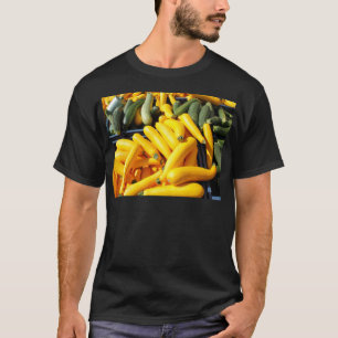Squash i gult och grönt t-shirt