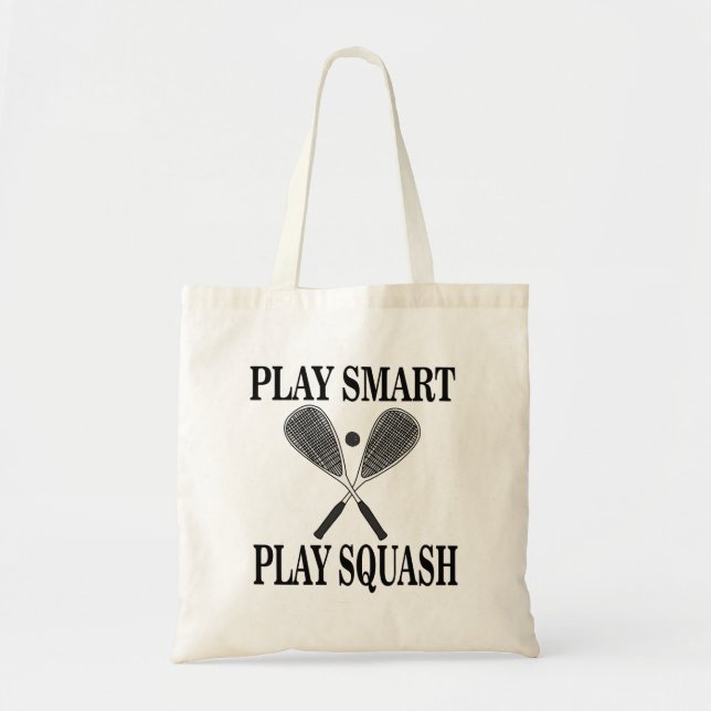 Squash Idrottsspelare Födelsedag Tygkasse (Framsidan)