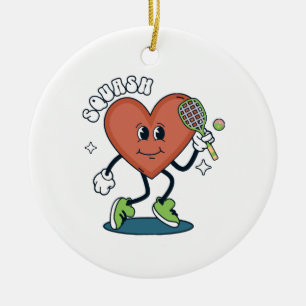 squash julgransprydnad keramik