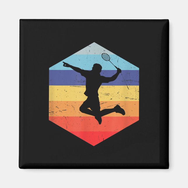 Squash Manar Badminton Player Magnet (Framsidan)