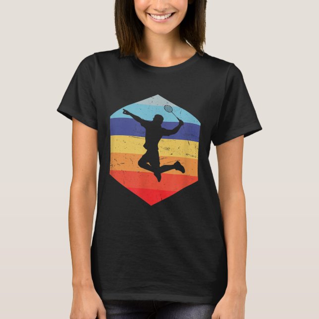 Squash Manar Badminton Player T Shirt (Framsida)
