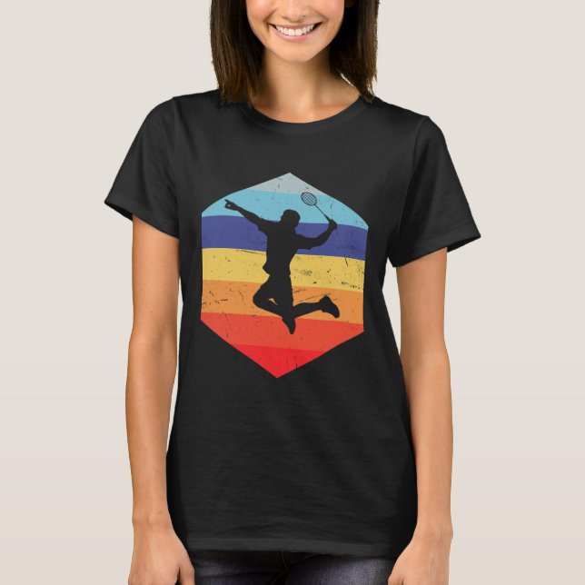 Squash Manars Badminton Player T Shirt (Framsida)