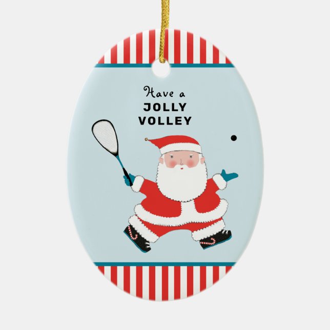 Squash Nyhetspresent Julgransprydnad Keramik (Framsidan)