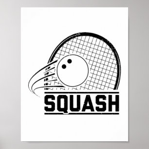 Squash Player   Idea-presentatör för träningskorge Poster