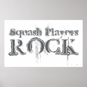 Squash Players Sten Poster