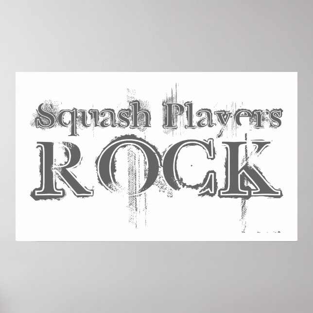 Squash Players Sten Poster (Framsidan)