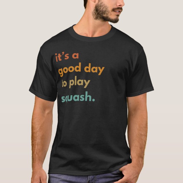 Squash Smiles: Players Playful Tee for Racquet Spo (Framsida)