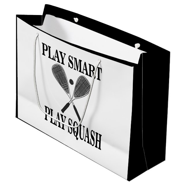 Squash Sport Spelare Födelsedag (Framsidan Vinklad)