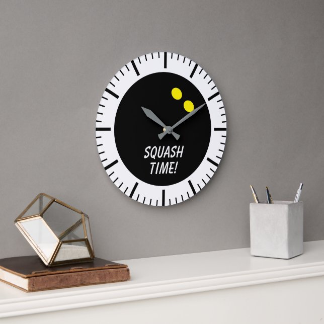 Squash sports club custom large wall clock stor klocka (Kontor)