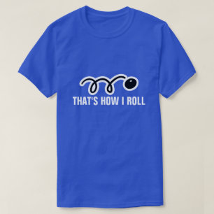 Squash t-shirt med rolig slogan och boll