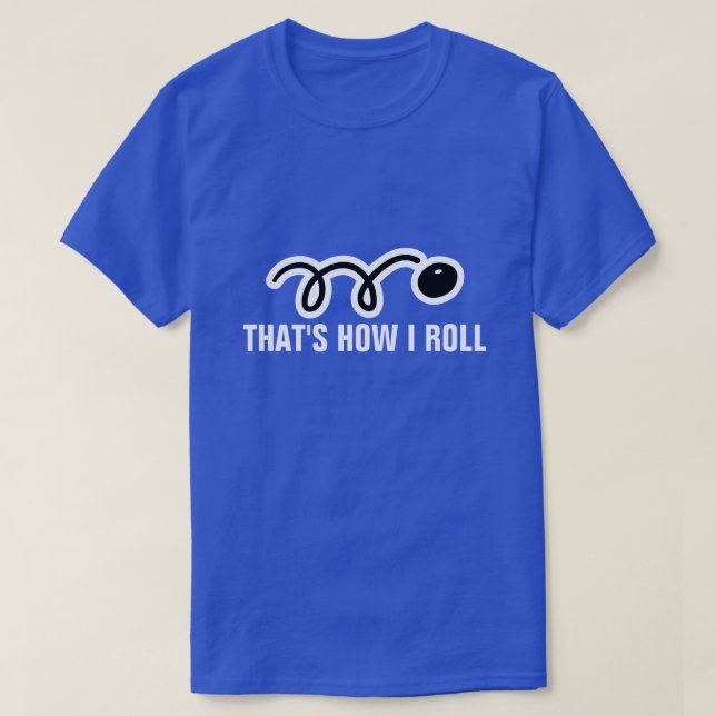 Squash t-shirt med rolig slogan och boll (Design framsida)