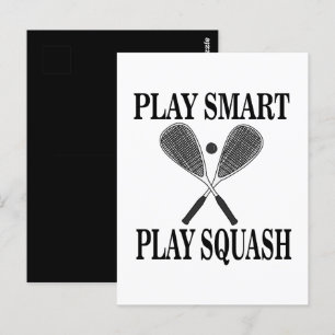 Squashspelare Fans Sporter Vykort