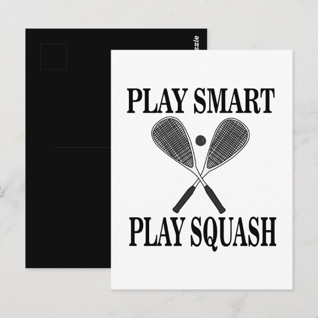 Squashspelare Fans Sporter Vykort (Fram/baksida)