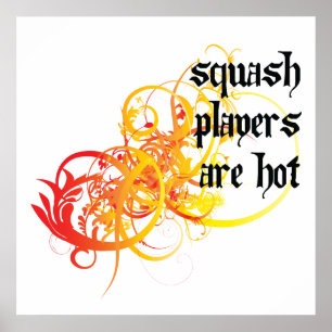 Squashspelare hoas poster
