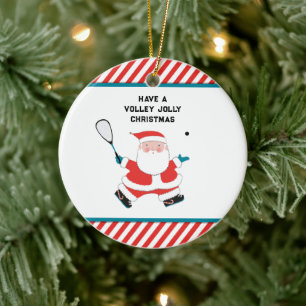 Squashspelare Holiday Present Julgransprydnad Keramik