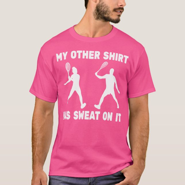 Squashspelare Racket Boll Squash Tränare För Coach T Shirt (Framsida)