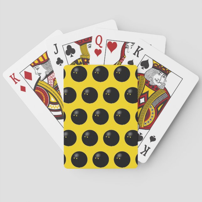 Squashspelare Sport Casinokort (Baksidan)