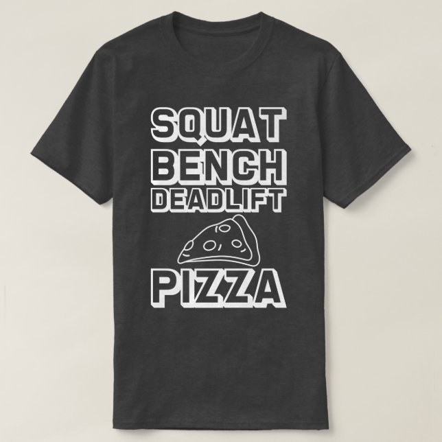 Squat Bench Deadlift Pizza - Premium 30275275 T Shirt (Design framsida)