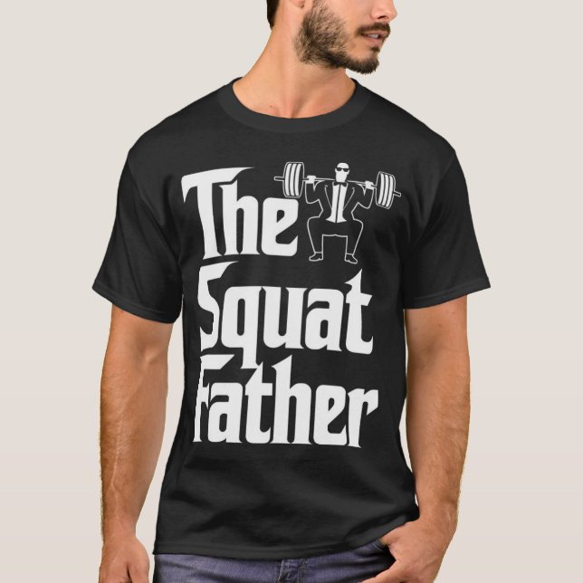 Squat Far - Funny Gym T Shirt (Framsida)