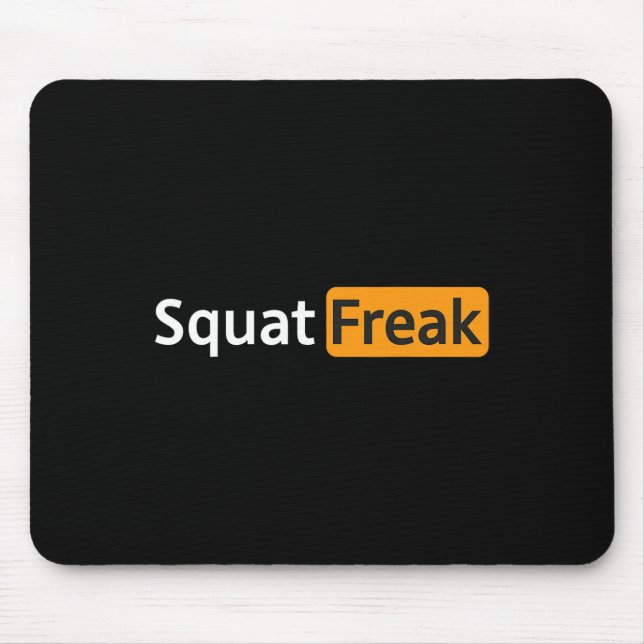 Squat Freak Funny Gym Bodybuilding Fitness Workout Musmatta (Framsidan)
