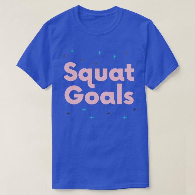 Squat Goals Yoga Tank T Shirt (Design framsida)