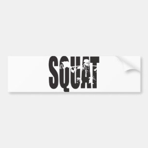 Squat - Gym Motivation Bildekal