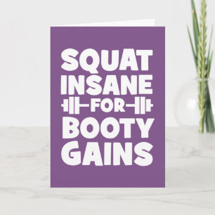 Squat Inš for Booty Gains - Women's Funny Gym Kort