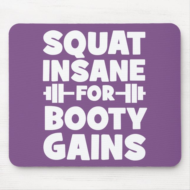 Squat Inš for Booty Gains - Women's Funny Gym Musmatta (Framsidan)