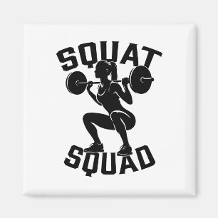 Squat Workout Partner Trainer Coach Bodybuil Magnet