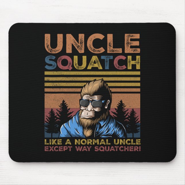 Squatch - Bigfoot Farbror Fars Dag Yeti Sasquatch Musmatta (Framsidan)