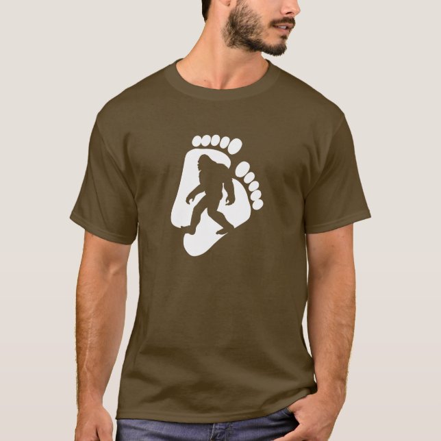 Squatch fotspårT-tröja Tee Shirt (Framsida)