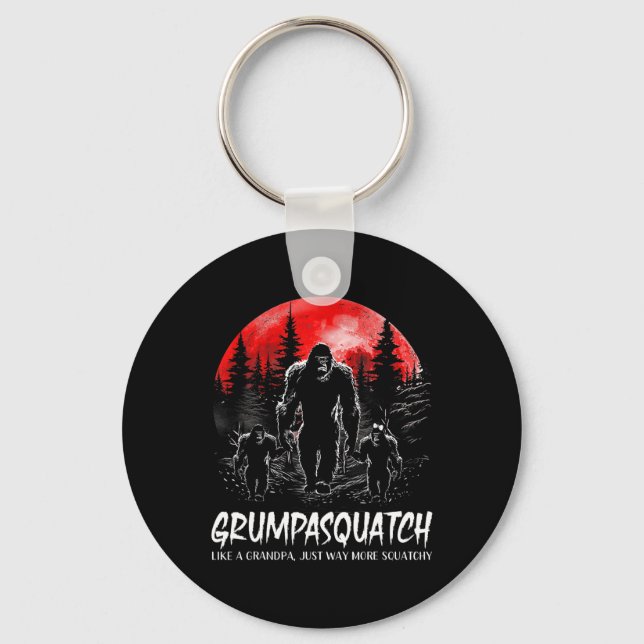 Squatch Funny Bigfoot Pappa Sasquatch Yeti Far D Nyckelring (Framsida)