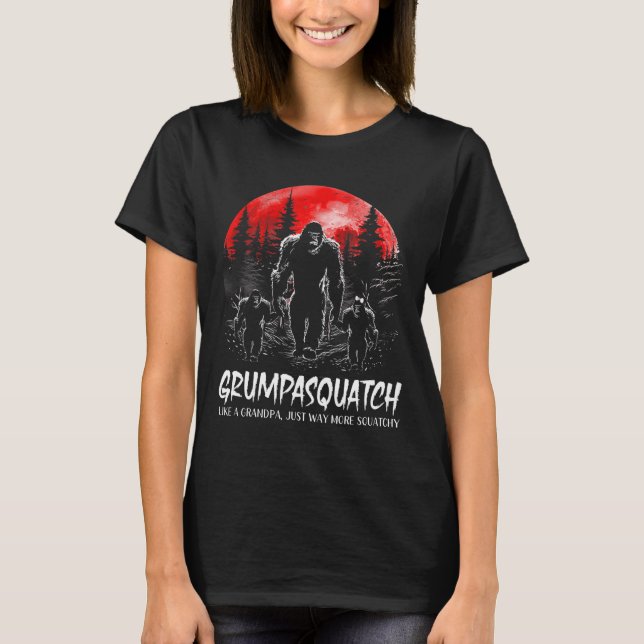 Squatch Funny Bigfoot Pappa Sasquatch Yeti Far D T Shirt (Framsida)