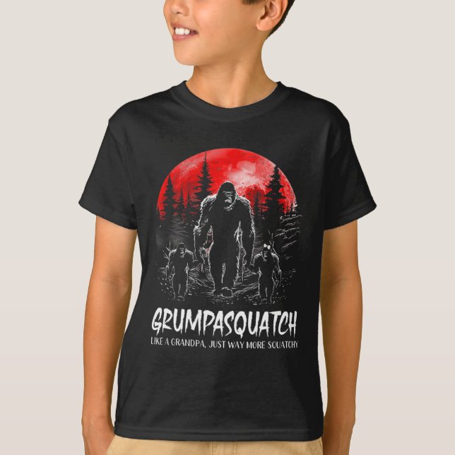 Squatch Funny Bigfoot Pappa Sasquatch Yeti Far D T Shirt (Framsida)