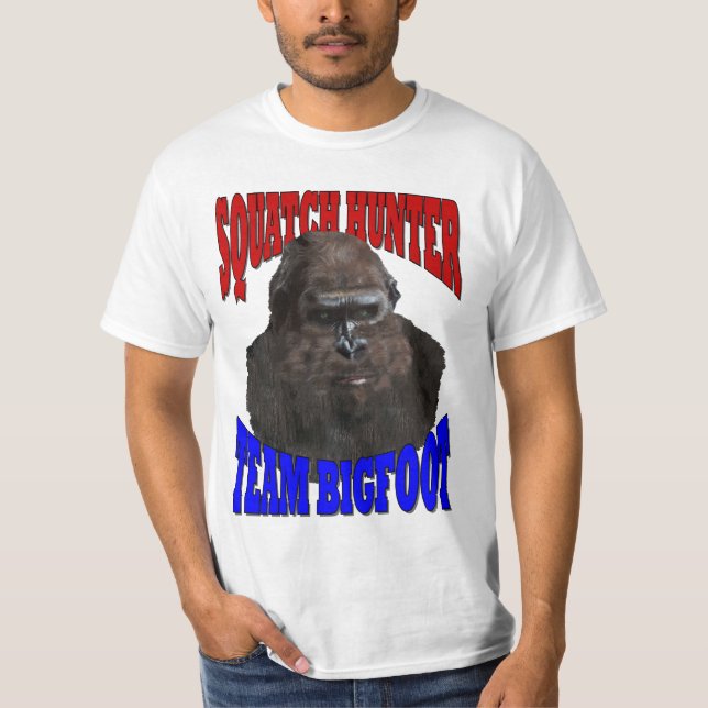 Squatch Hunter Team Bigfoot T-shirt (Framsida)