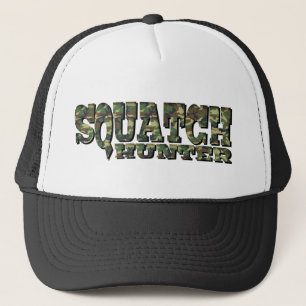 Squatch jägare - Camo mönster Truckerkeps