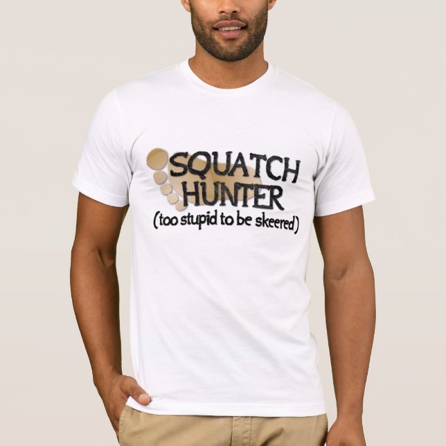 Squatch jägare tee shirt (Framsida)