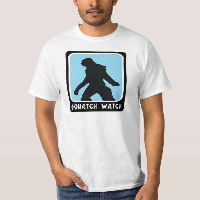 Squatch klocka - Sasquatch BigFoot jägare T-shirt (Framsida)