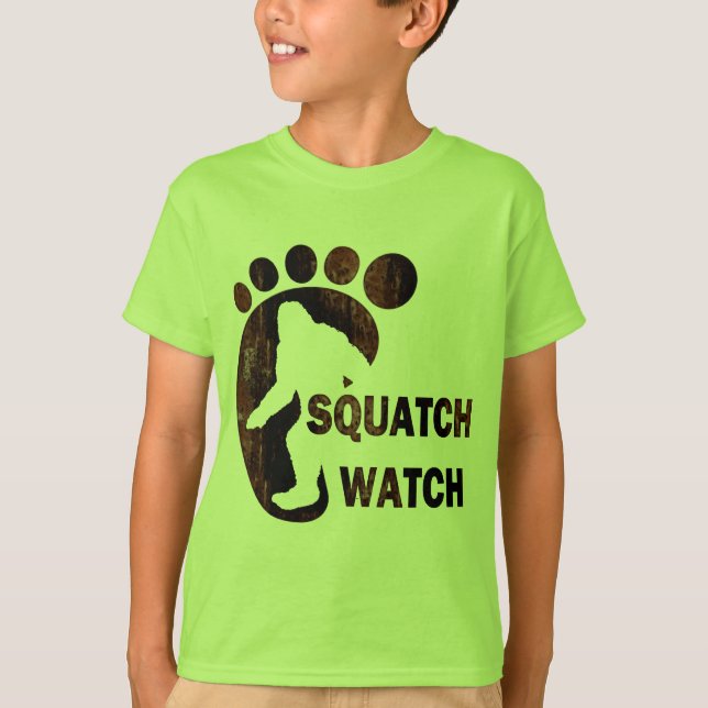 Squatch klocka t-shirt (Framsida)