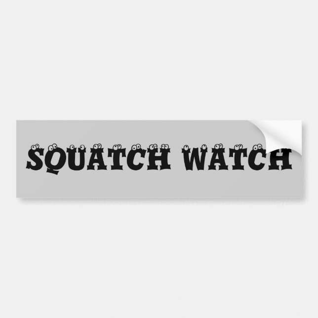 Squatch klockaögonglober bildekal (Framsidan)