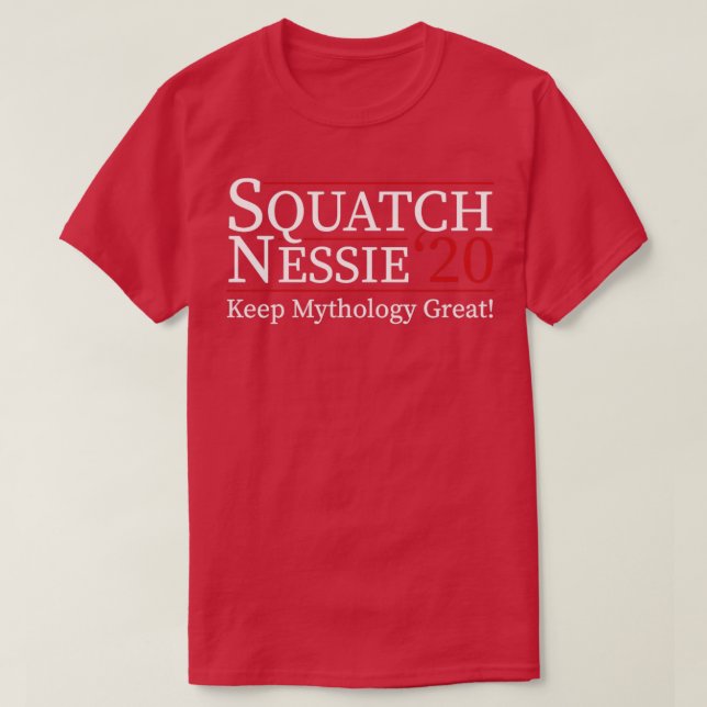 Squatch Nessie 20 Funny 2020 Val T Shirt (Design framsida)