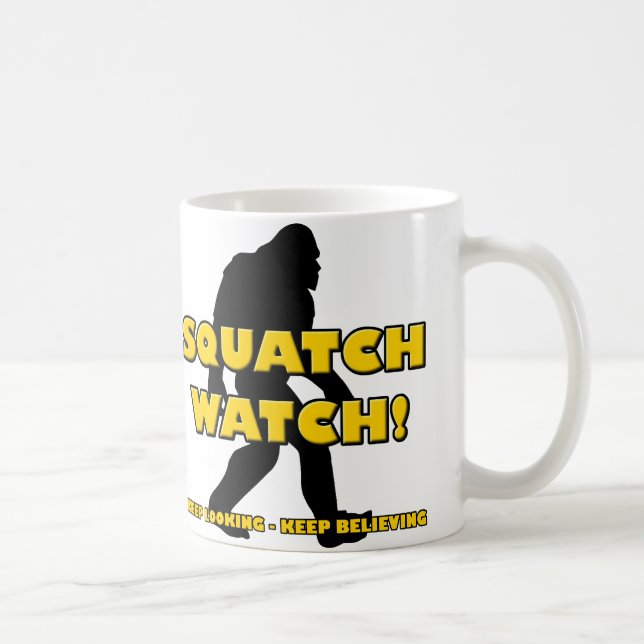 Squatch Watch Rolig Sasquatch Bigfoot Yeti Mugg (Höger)