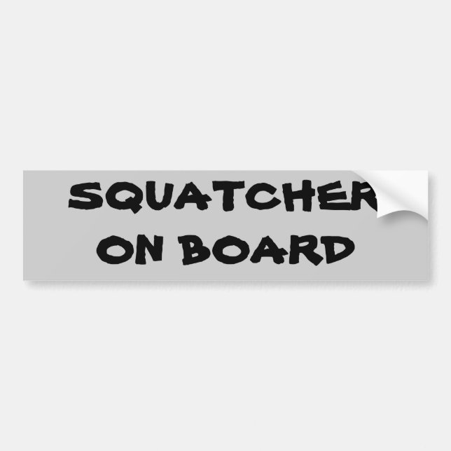 Squatcher ombord bildekal (Framsidan)