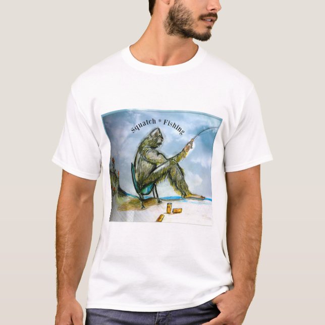 squatchfishing t shirt (Framsida)