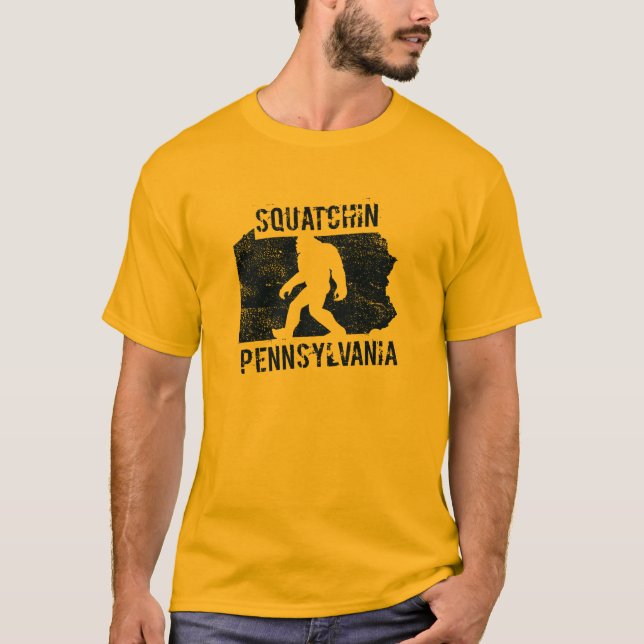 Squatchin Pennsylvania T-tröja Tee Shirt (Framsida)